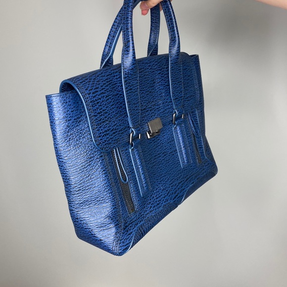 3.1 Phillip Lim medium pashli satchel in lapis - Picture 5 of 10
